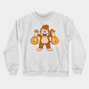 Monkey Banana Moneybags Crewneck Sweatshirt